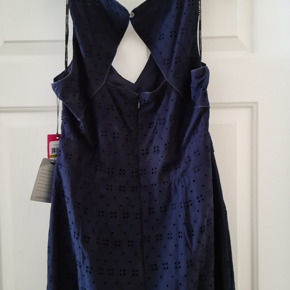 Vince Camuto, navy blue, size 14, Capri length, jumpsuit - Picture 5 of 7